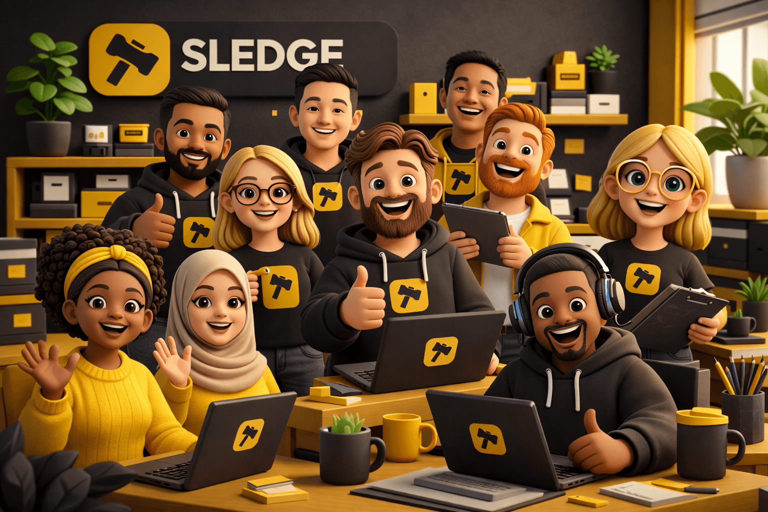 Sledge team